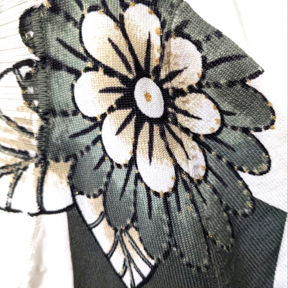 🆕 Retro Embellished Top Beads Sequins Gold Accents Short Sleeves, Varia - Picture 9 of 14